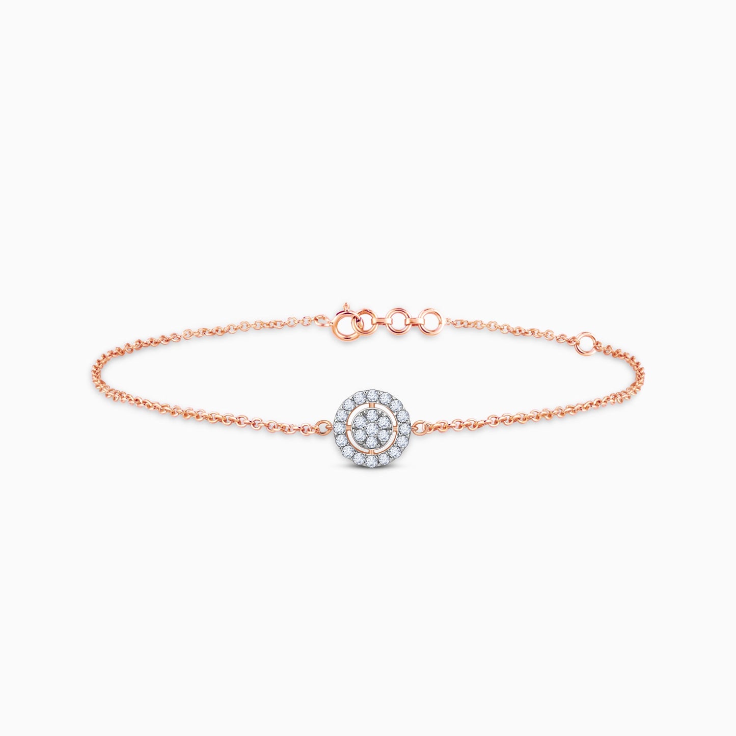 Rose Gold Chamomile Lab Grown Diamond Bracelet