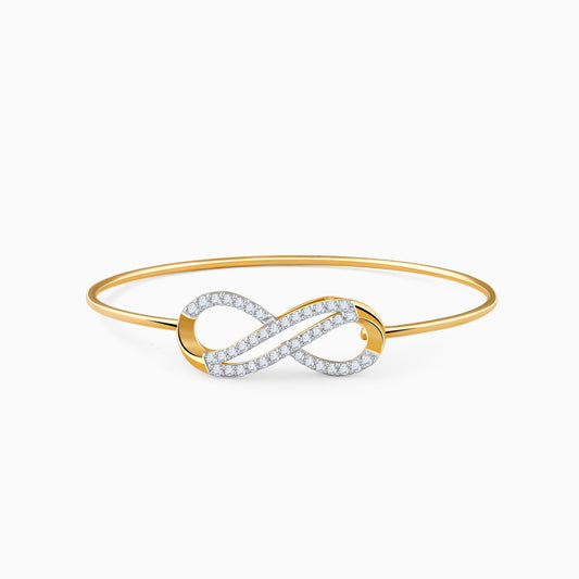 Gold Luxinity Lab Grown Diamond Bangle Bracelet