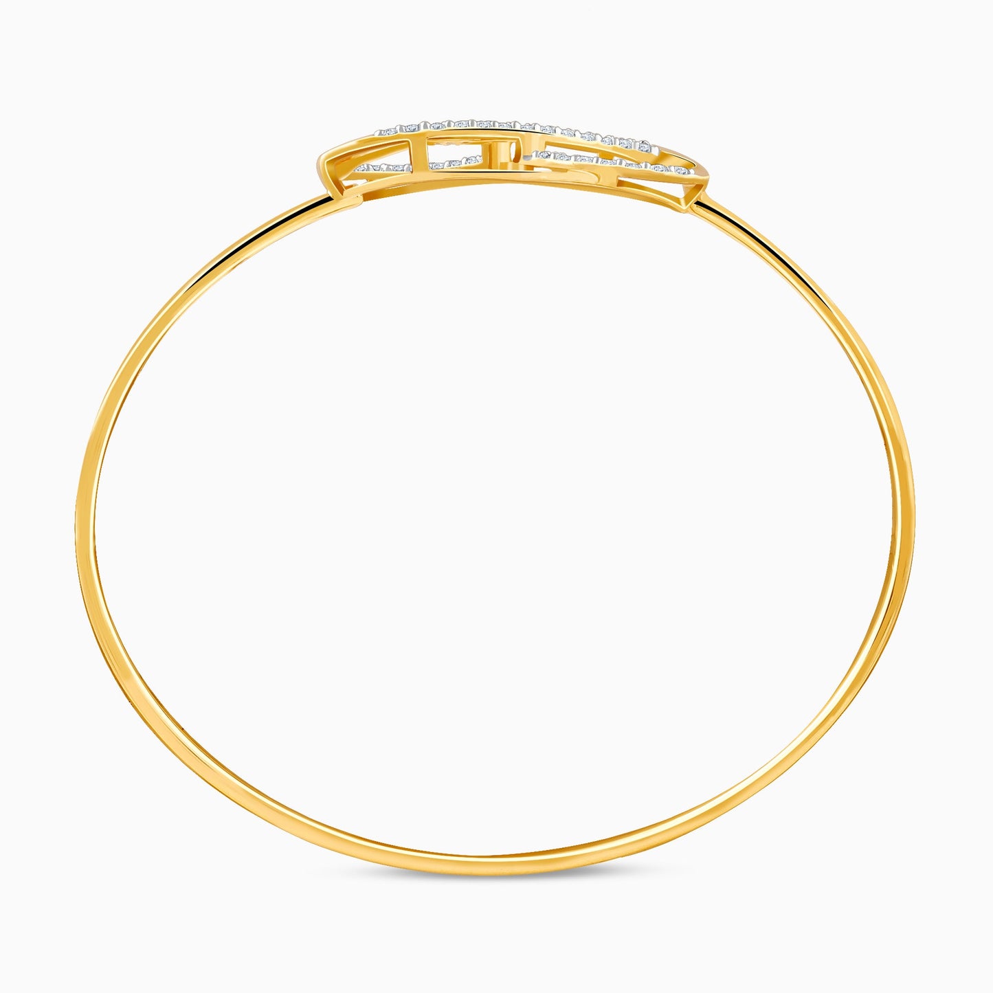 Gold Luxinity Lab Grown Diamond Bangle Bracelet