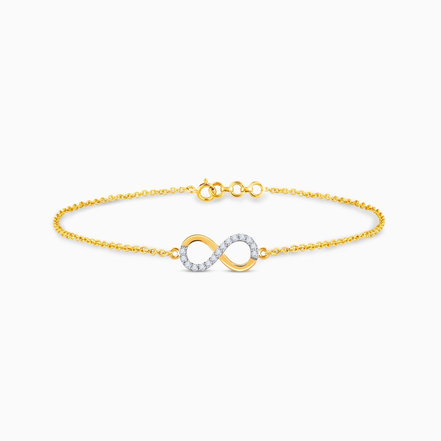 Gold Infinite Shine Diamond Bracelet