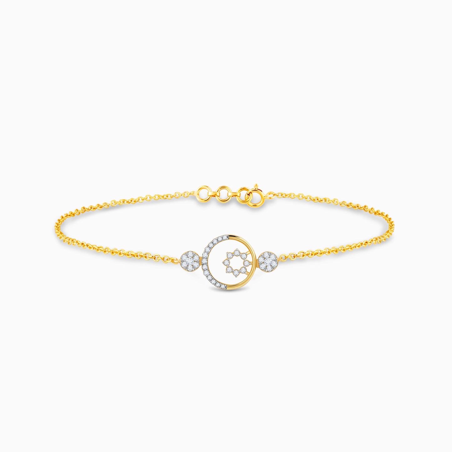Gold Circular Magic Diamond Bracelet