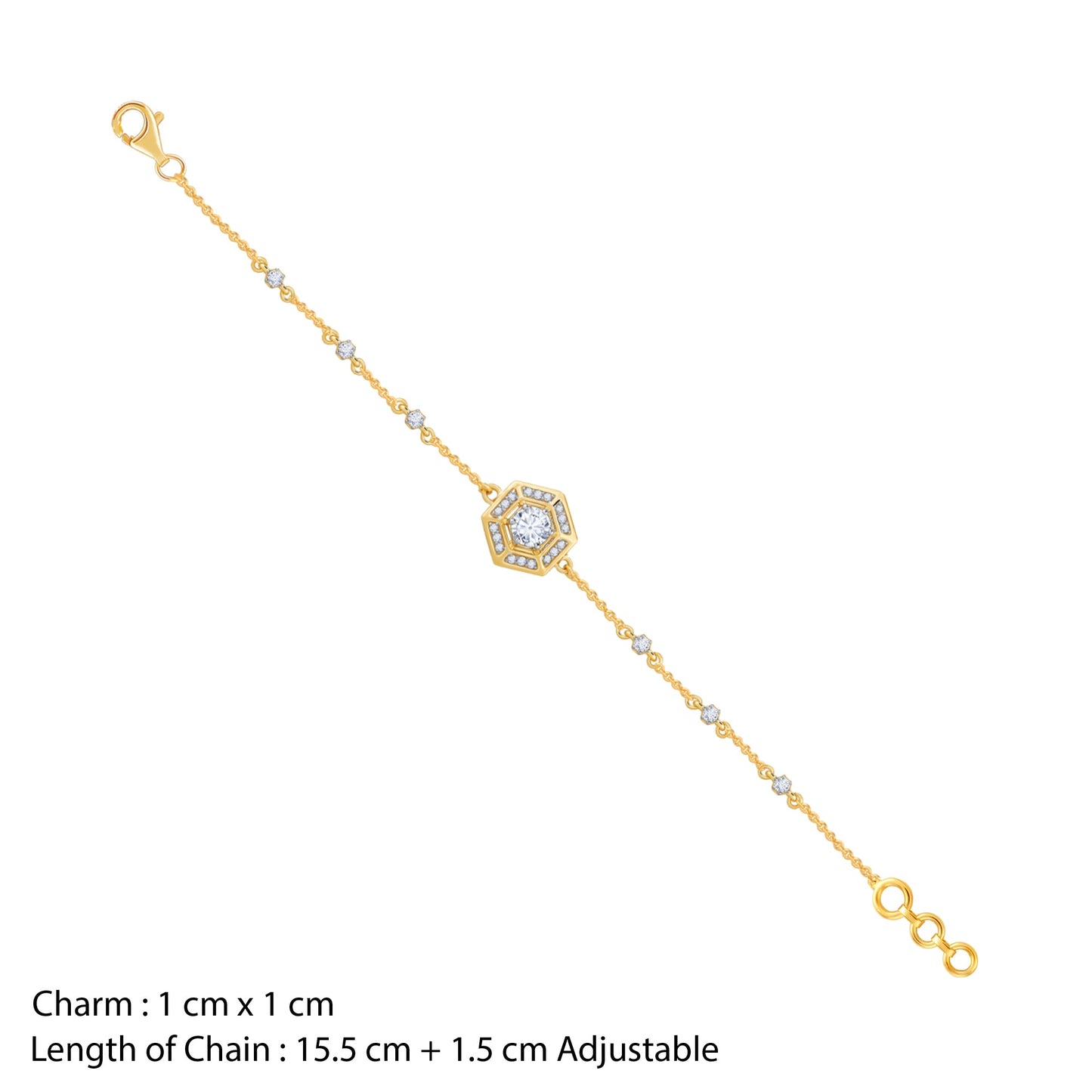 Gold Lithos Diamond Bracelet