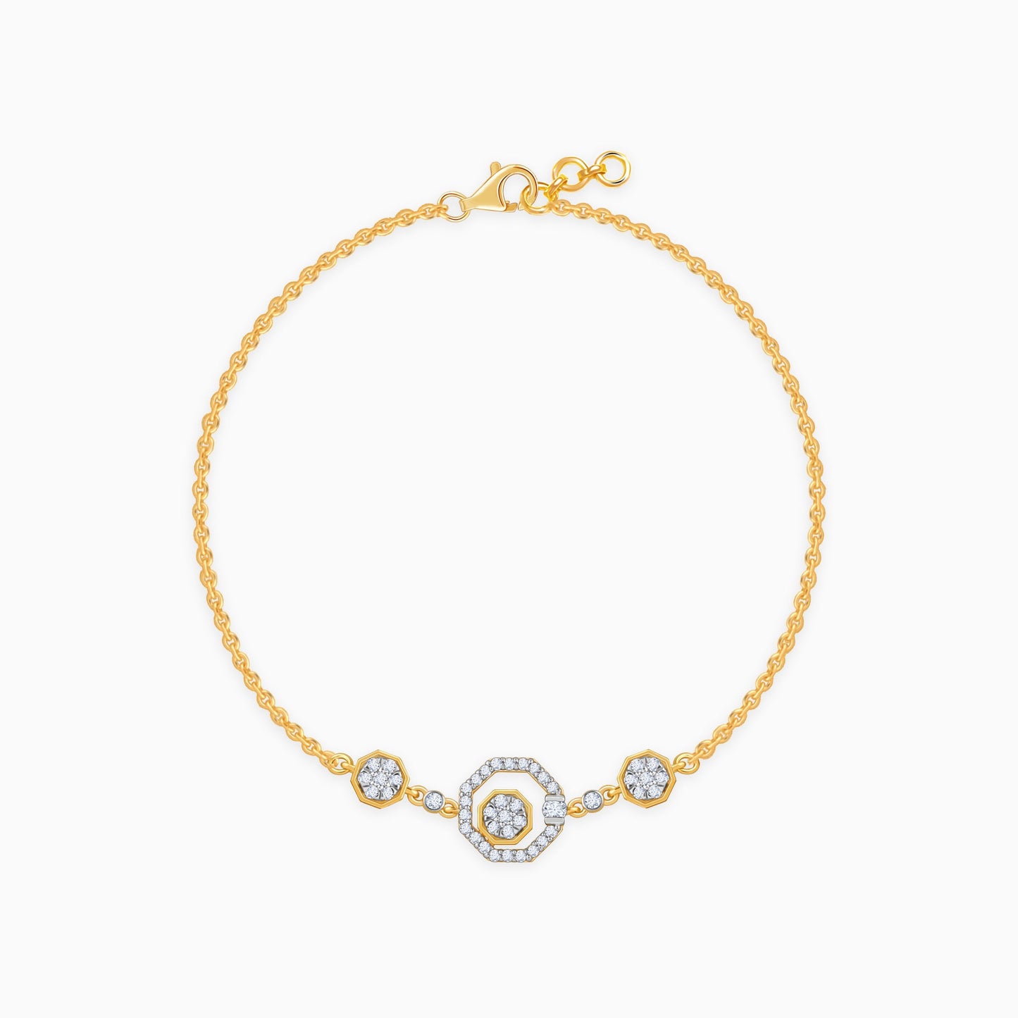 Gold Krystallos Lab Grown Diamond Bracelet