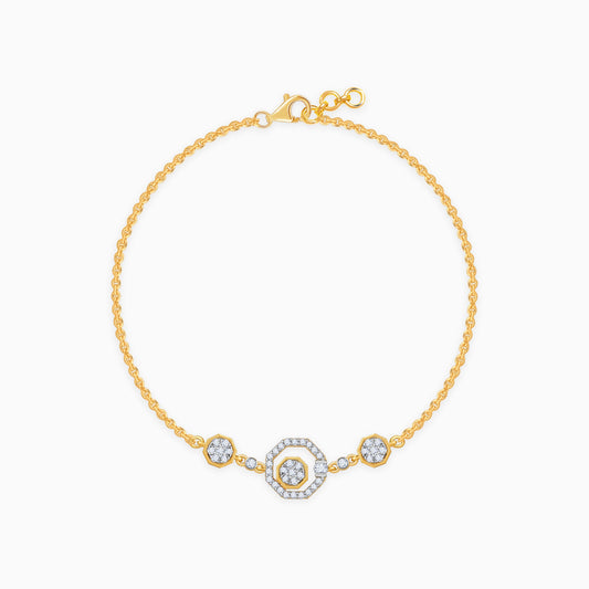 Gold Krystallos Lab Grown Diamond Bracelet