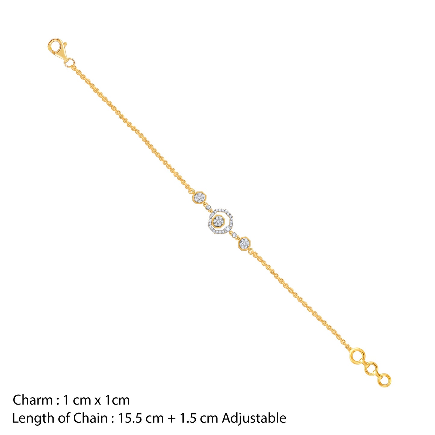Gold Krystallos Lab Grown Diamond Bracelet