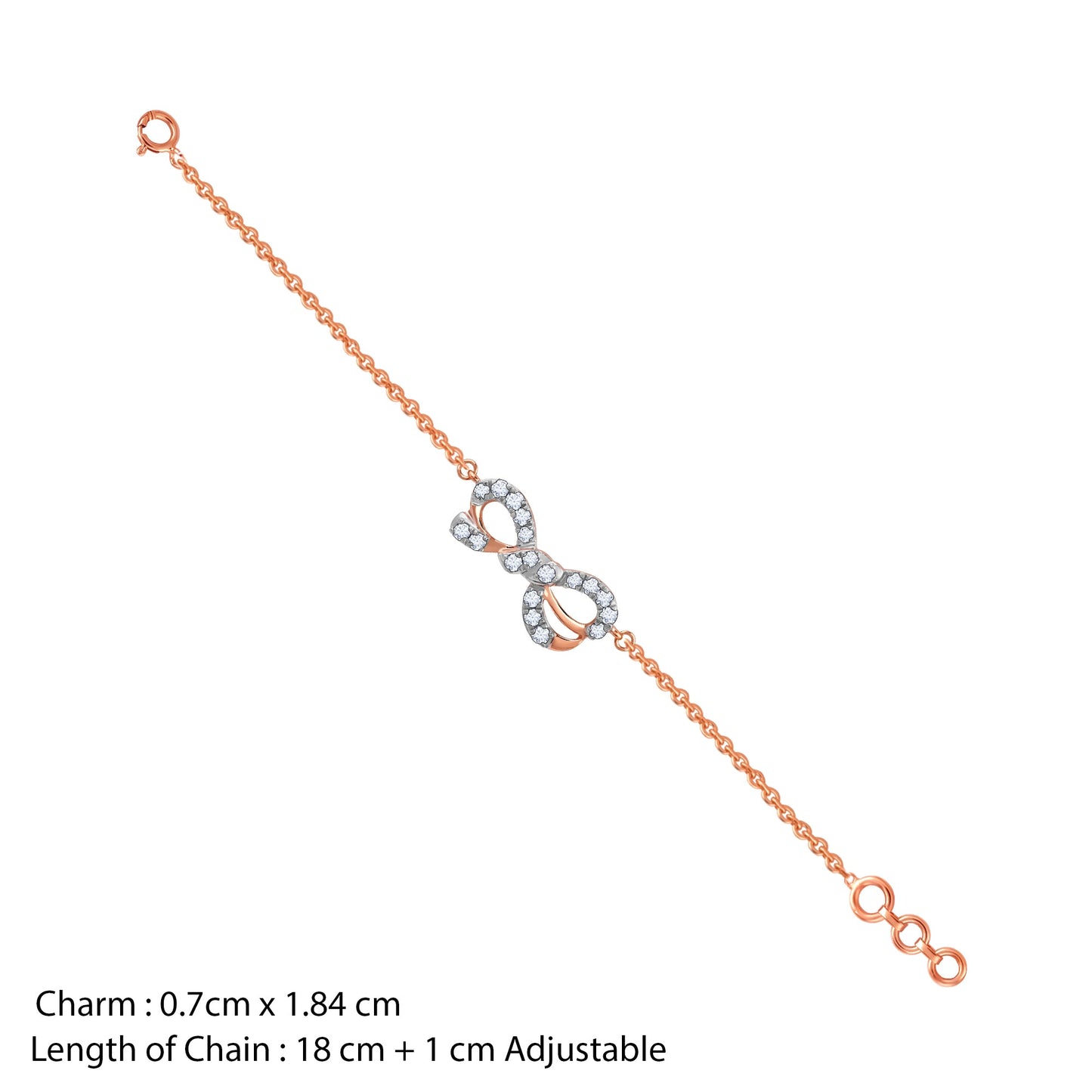 Rose Gold Forever Lab Grown Diamond Bracelet