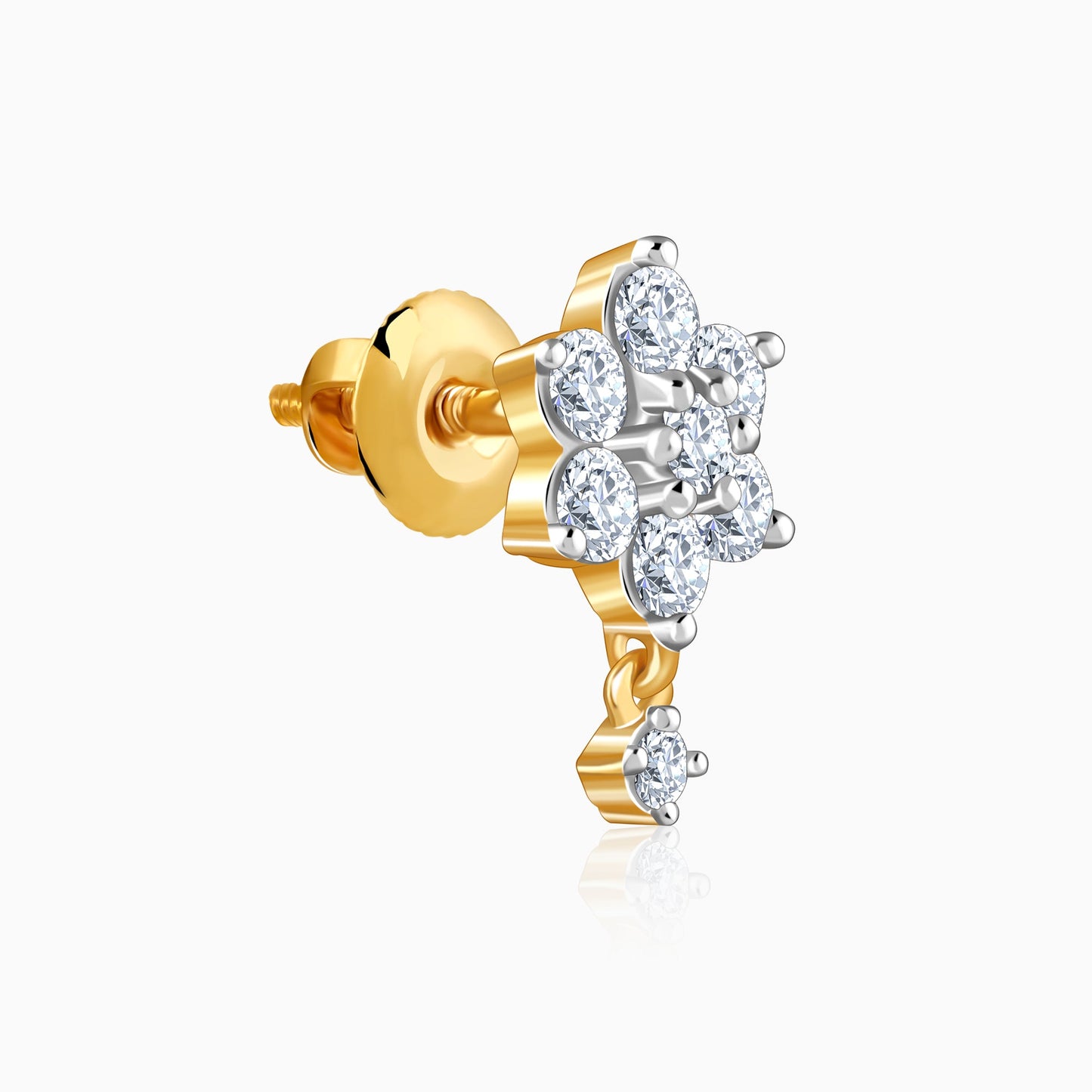 Gold Twinklebee Lab Grown Diamond Earrings