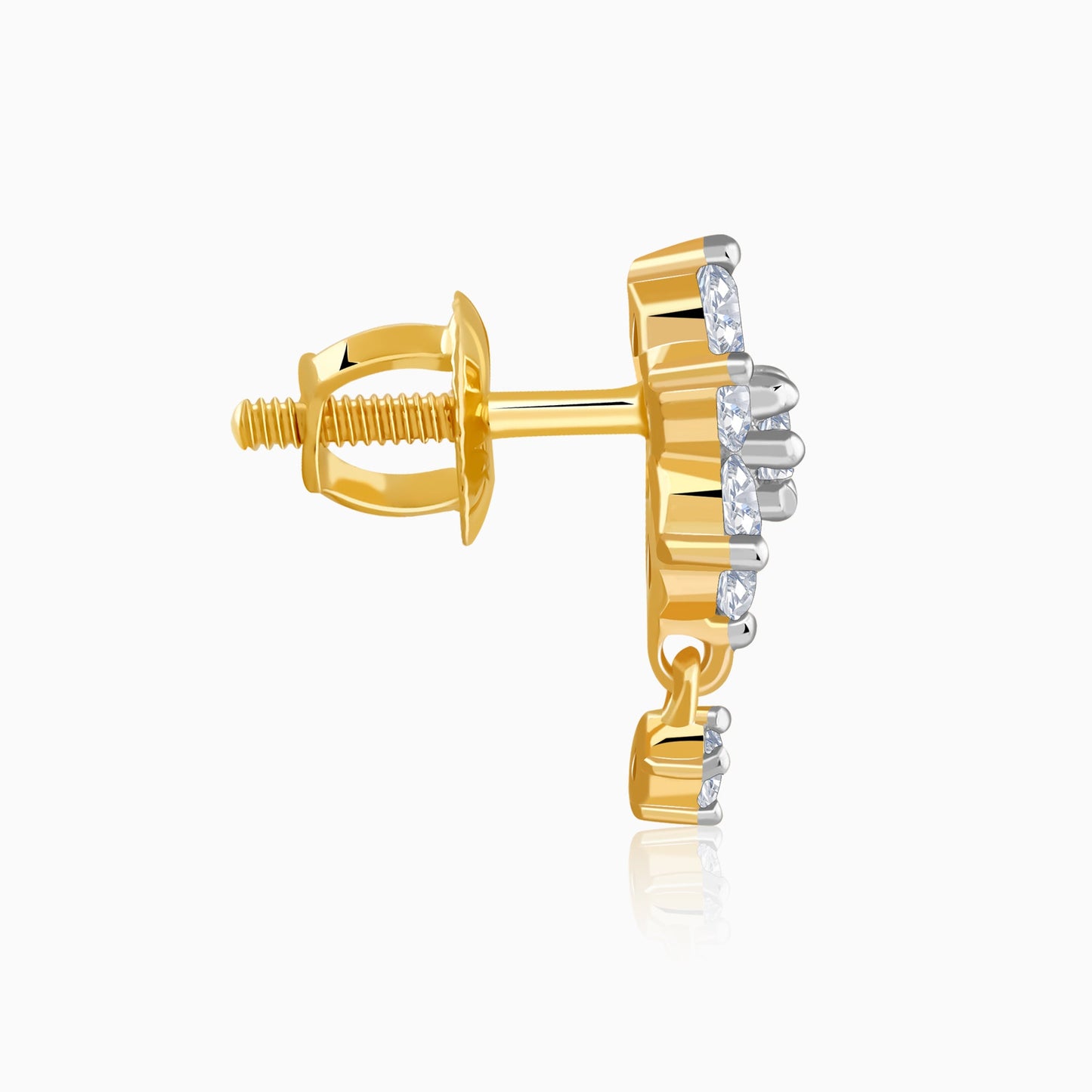 Gold Twinklebee Lab Grown Diamond Earrings
