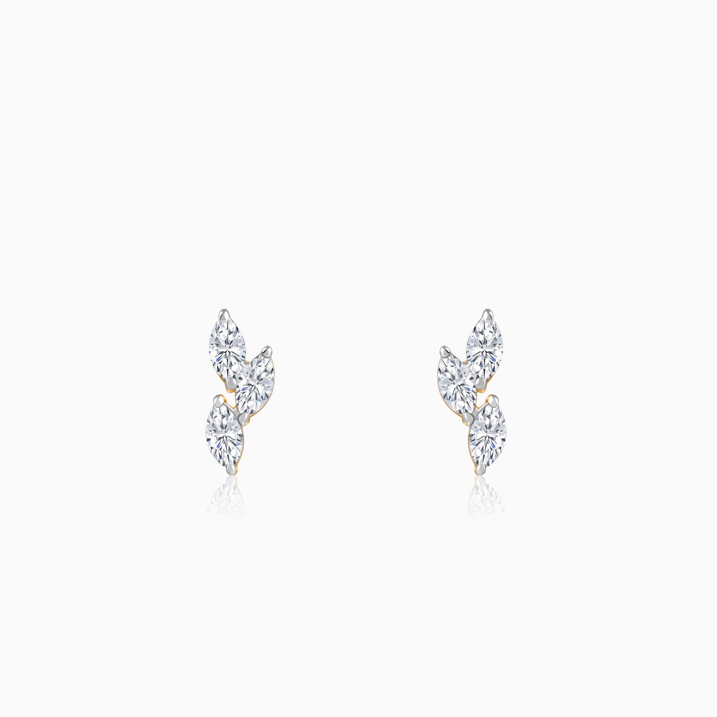 Gold Vine of Love Lab Grown Diamond Earrings