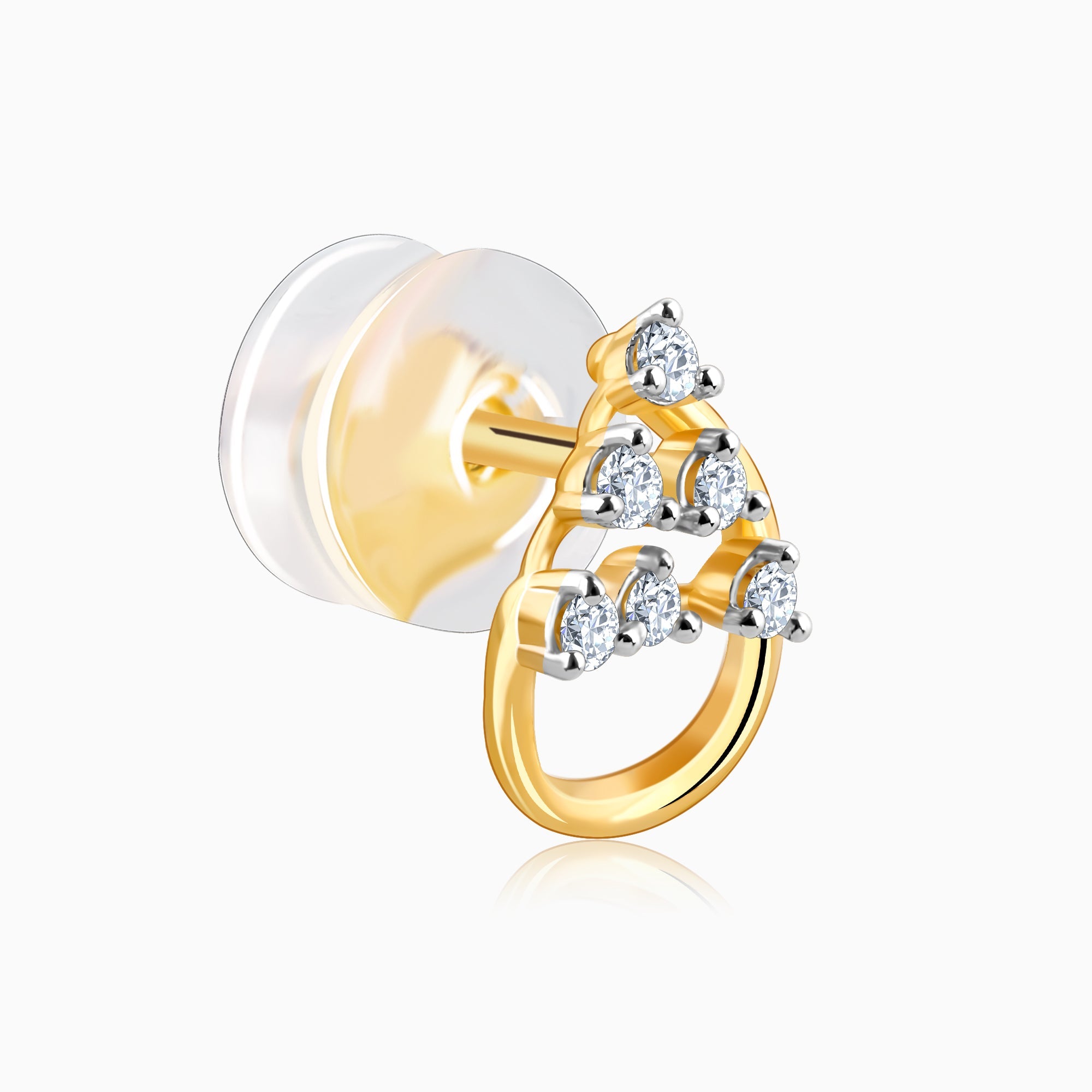 Gold Inflorescence Diamond Earrings
