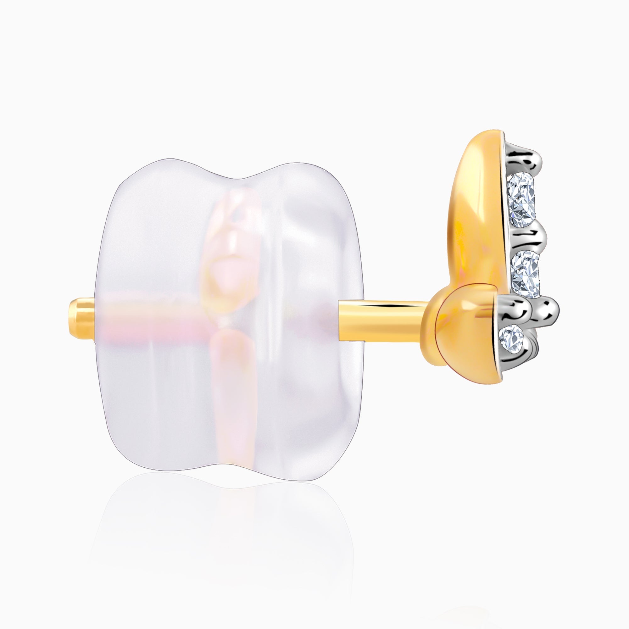 Gold Folio Diamond Earrings