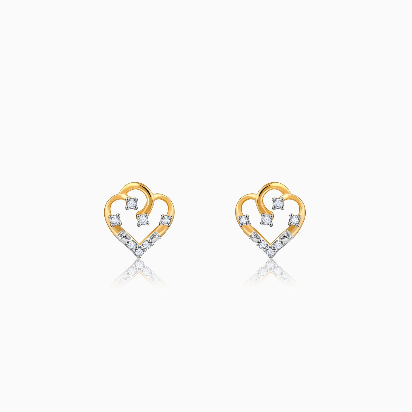 Gold Arteria Diamond Earrings