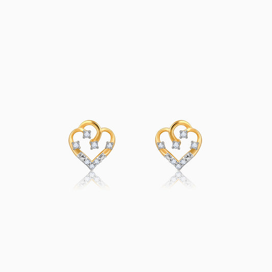 Gold Arteria Diamond Earrings