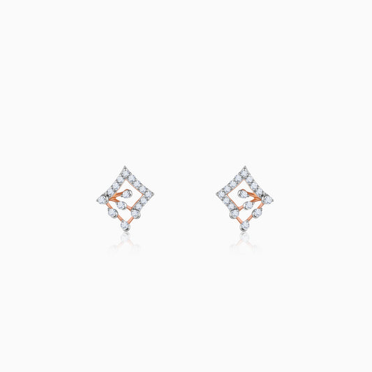 Rose Gold Prodigy Diamond Earrings