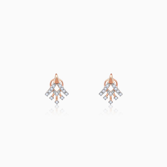 Rose Gold Benignant Diamond Earrings