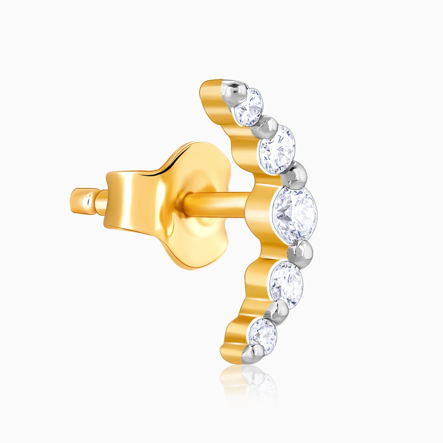 Gold Arc of Beauty Lab Grown Diamond Earrings