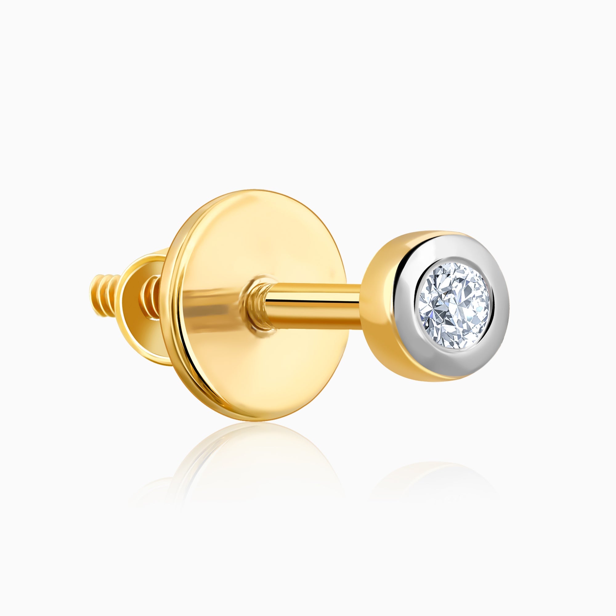 Gold Mimo Lab Grown Diamond Stud Earrings