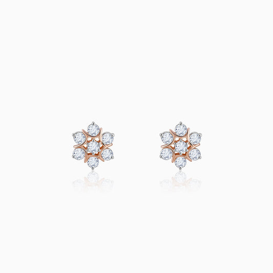 Gold Luminary Solitaire Diamond Earrings