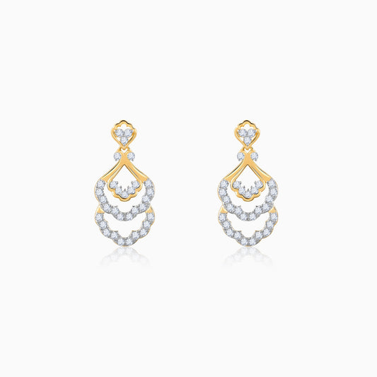 Gold Nevara Diamond Earrings