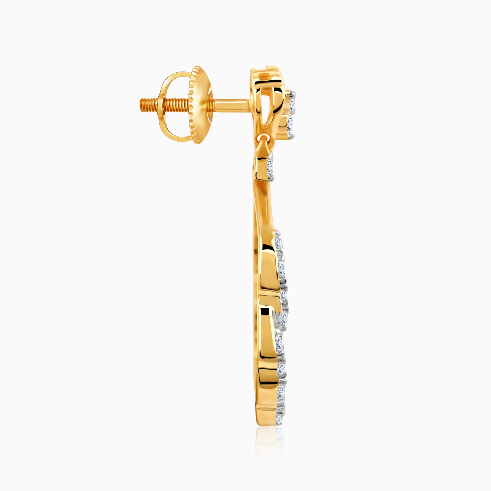 Gold Nevara Diamond Earrings