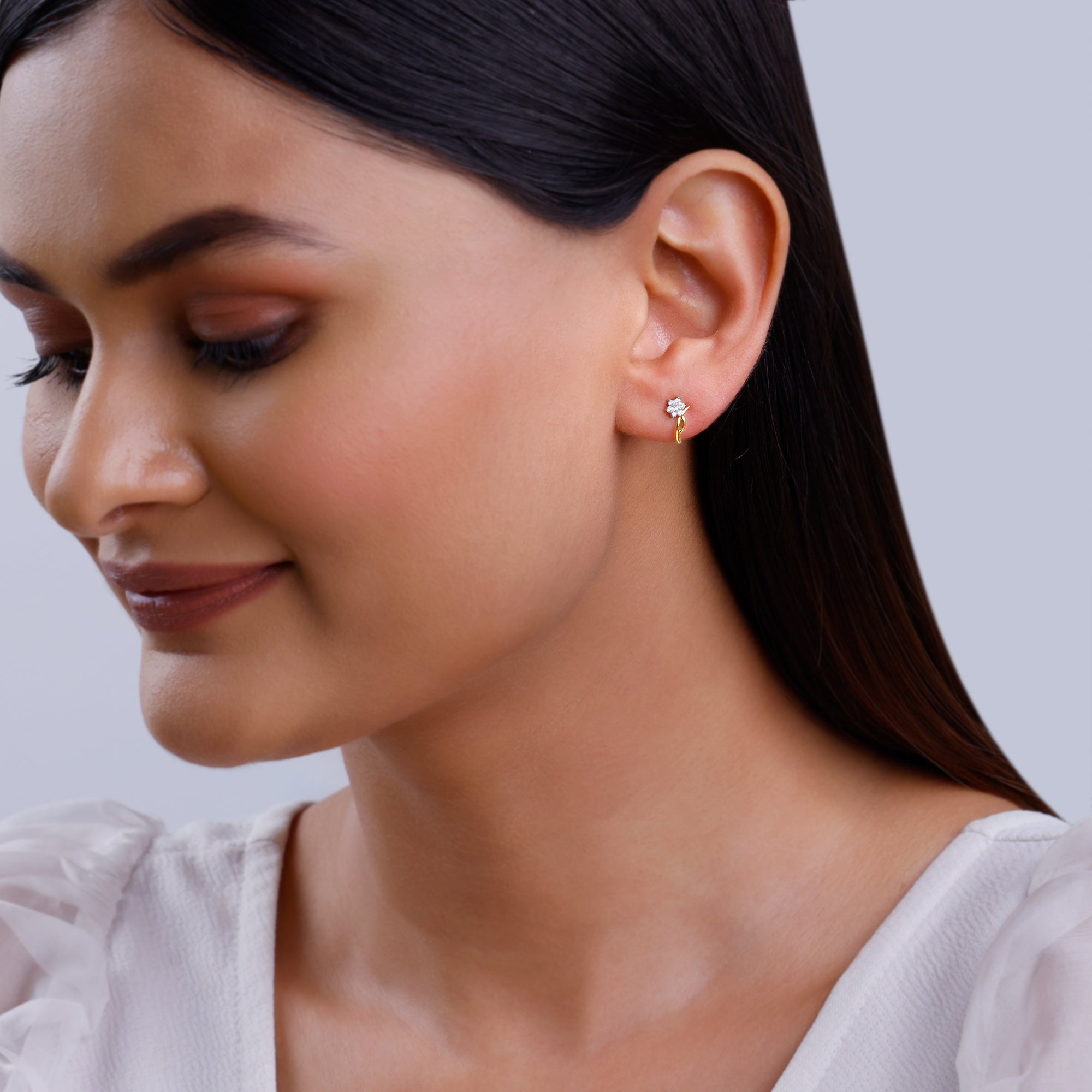 Gold Gleamdance Diamond Earrings