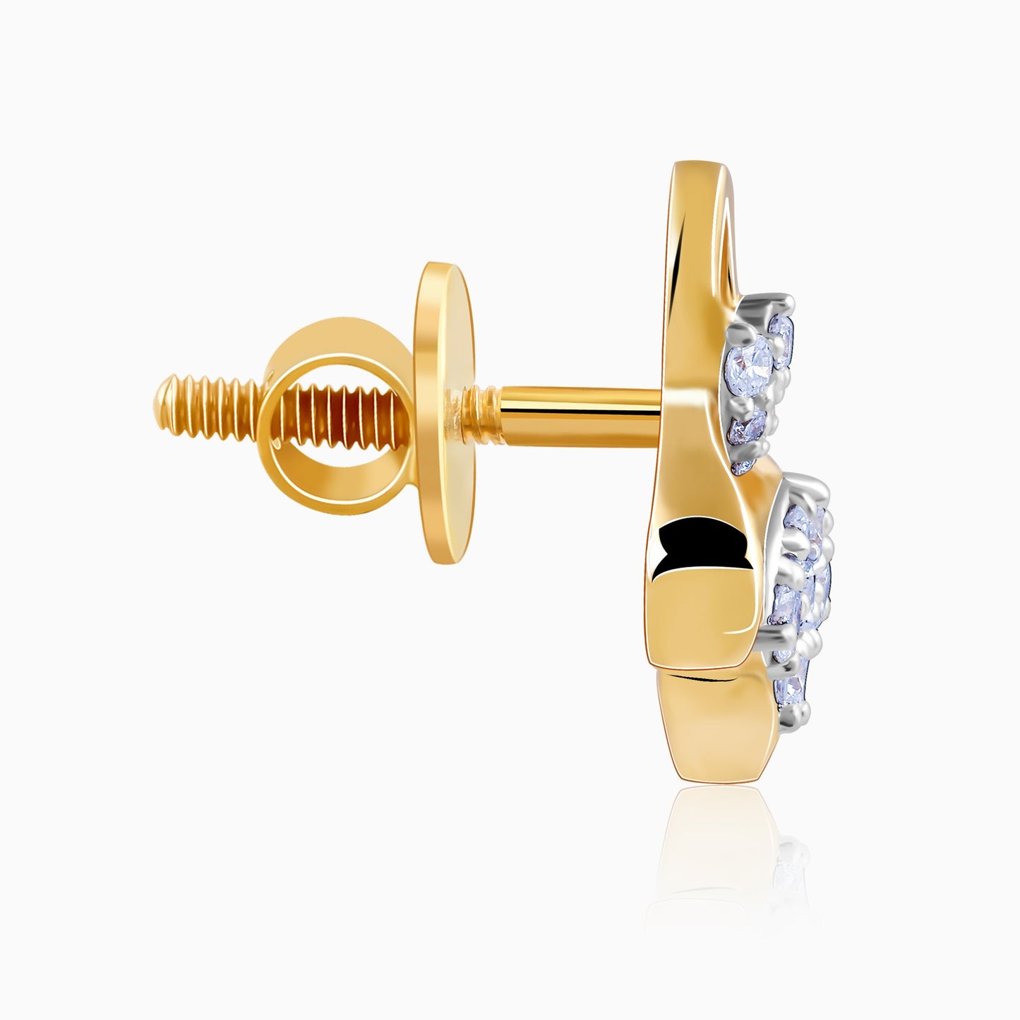 Gold Bellflower Rhapsody Lab Grown Diamond Earrings