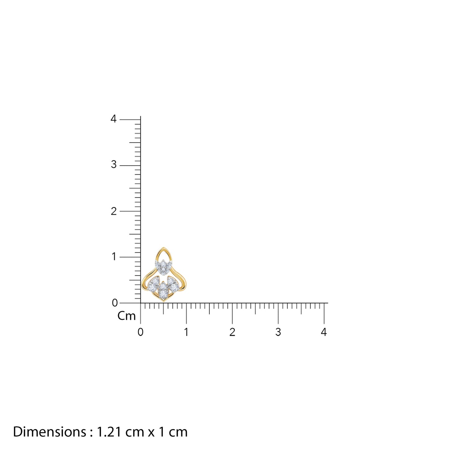 Gold Bellflower Rhapsody Lab Grown Diamond Earrings