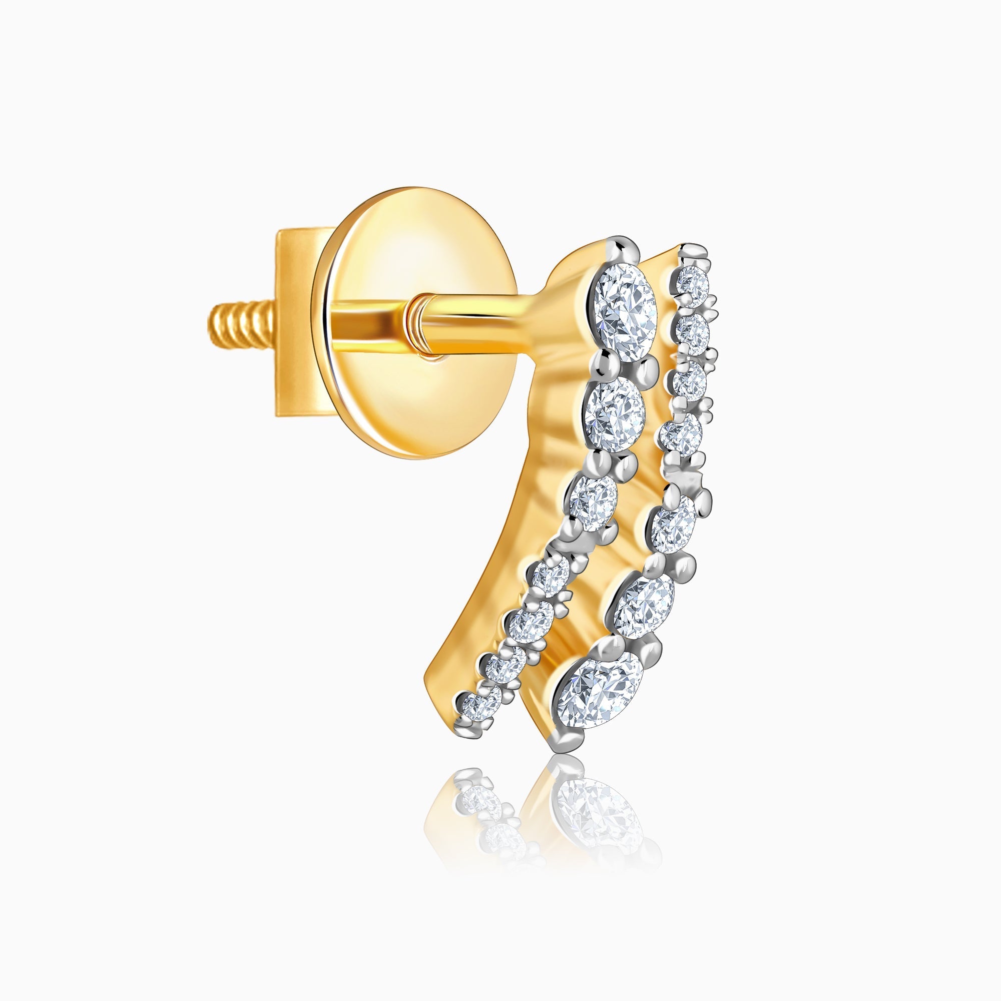 Gold Elysian Diamond Earrings