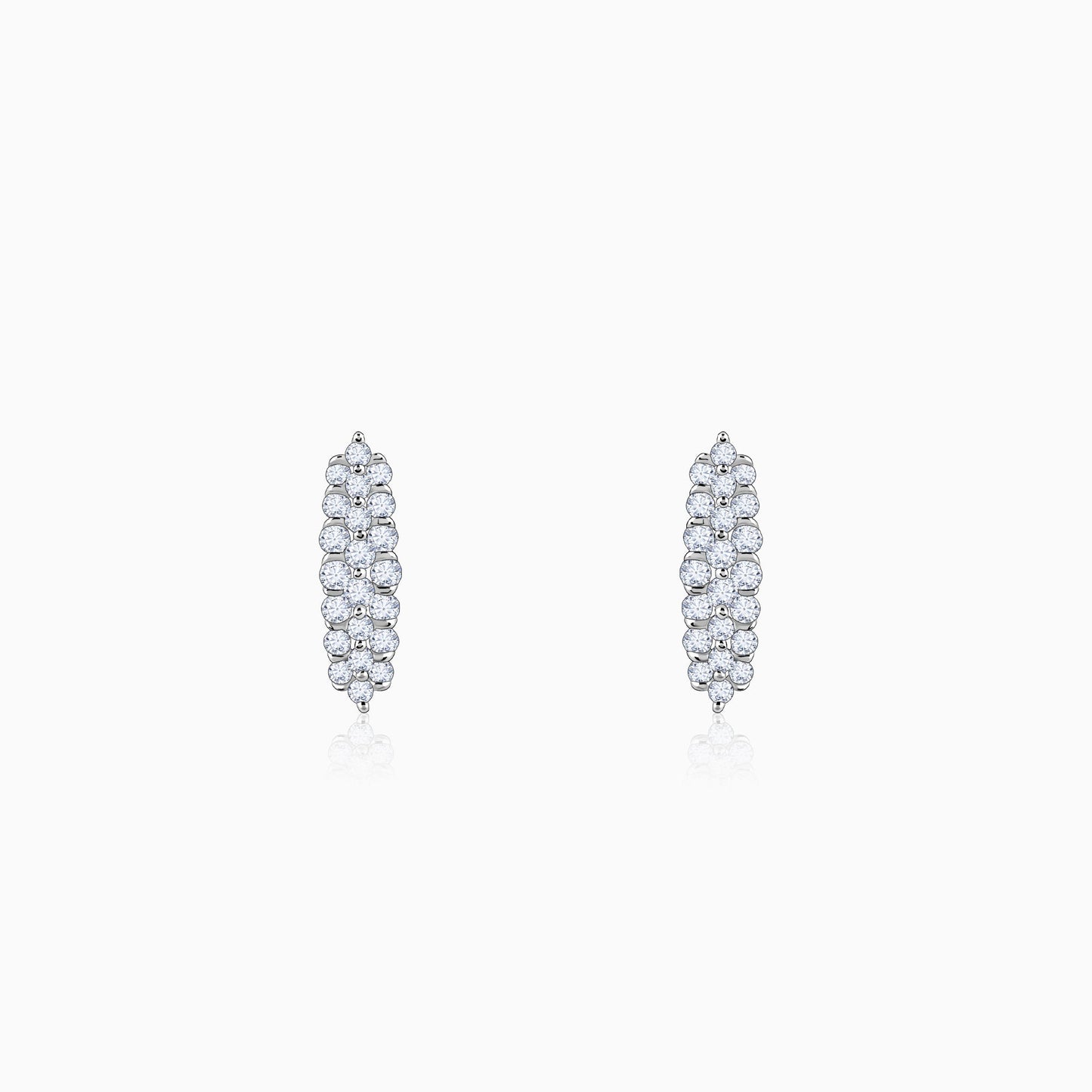 Gold Baroque Diamond Earrings