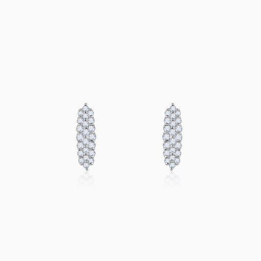 Gold Baroque Diamond Earrings