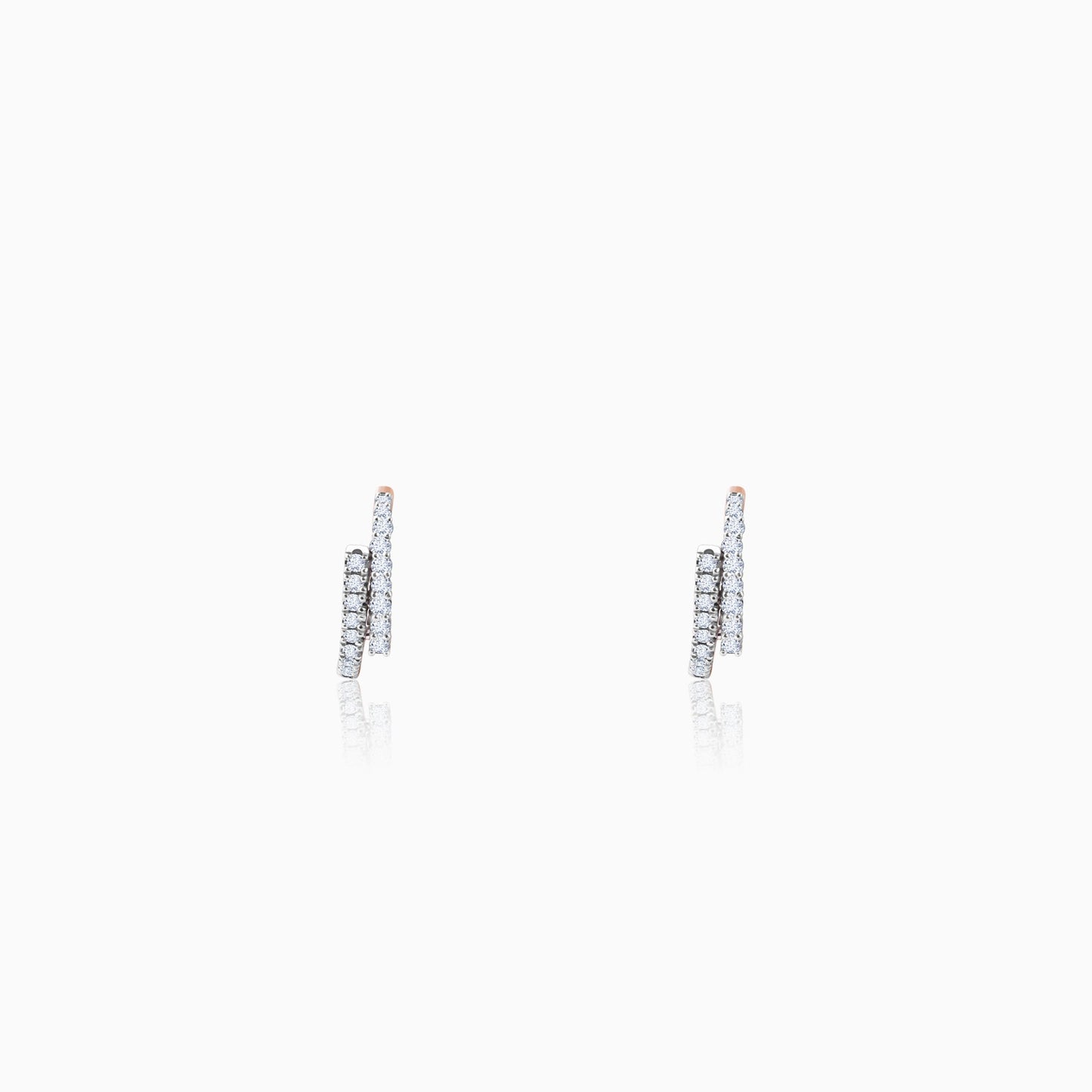 Rose Gold Timeless Charm Lab Grown Diamond Earrings