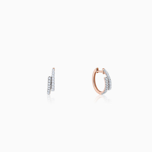 Rose Gold Timeless Charm Lab Grown Diamond Earrings