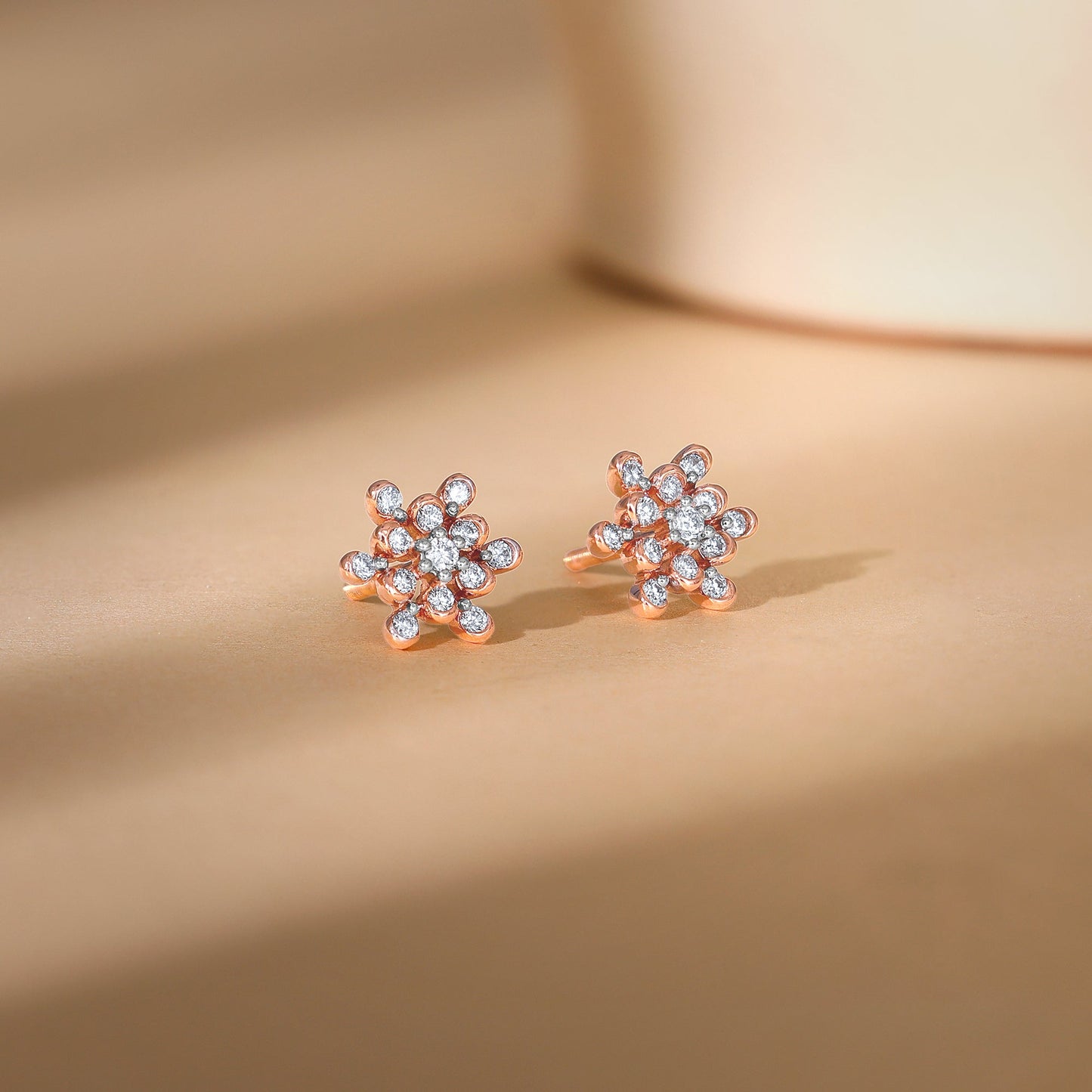 Rose Gold Magnetiq Diamond Earrings