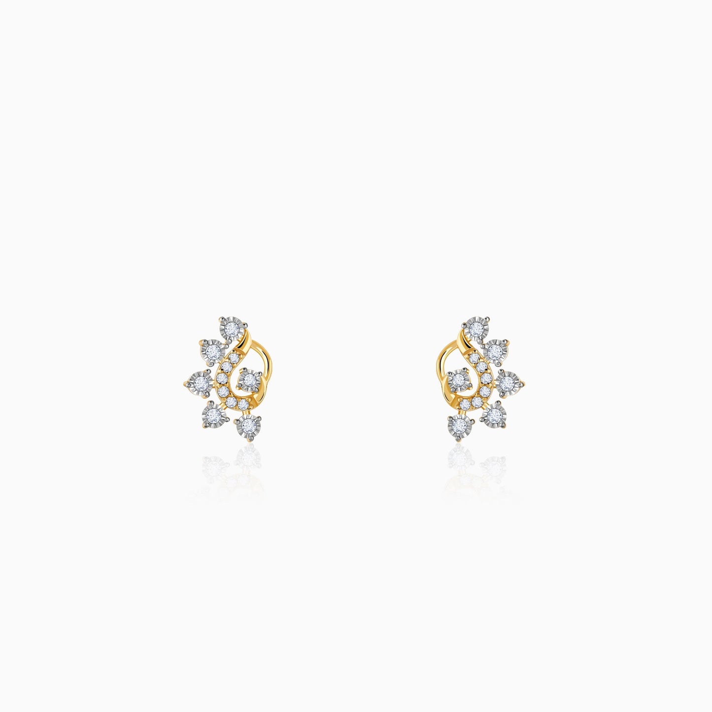Gold Charisma Diamond Earrings