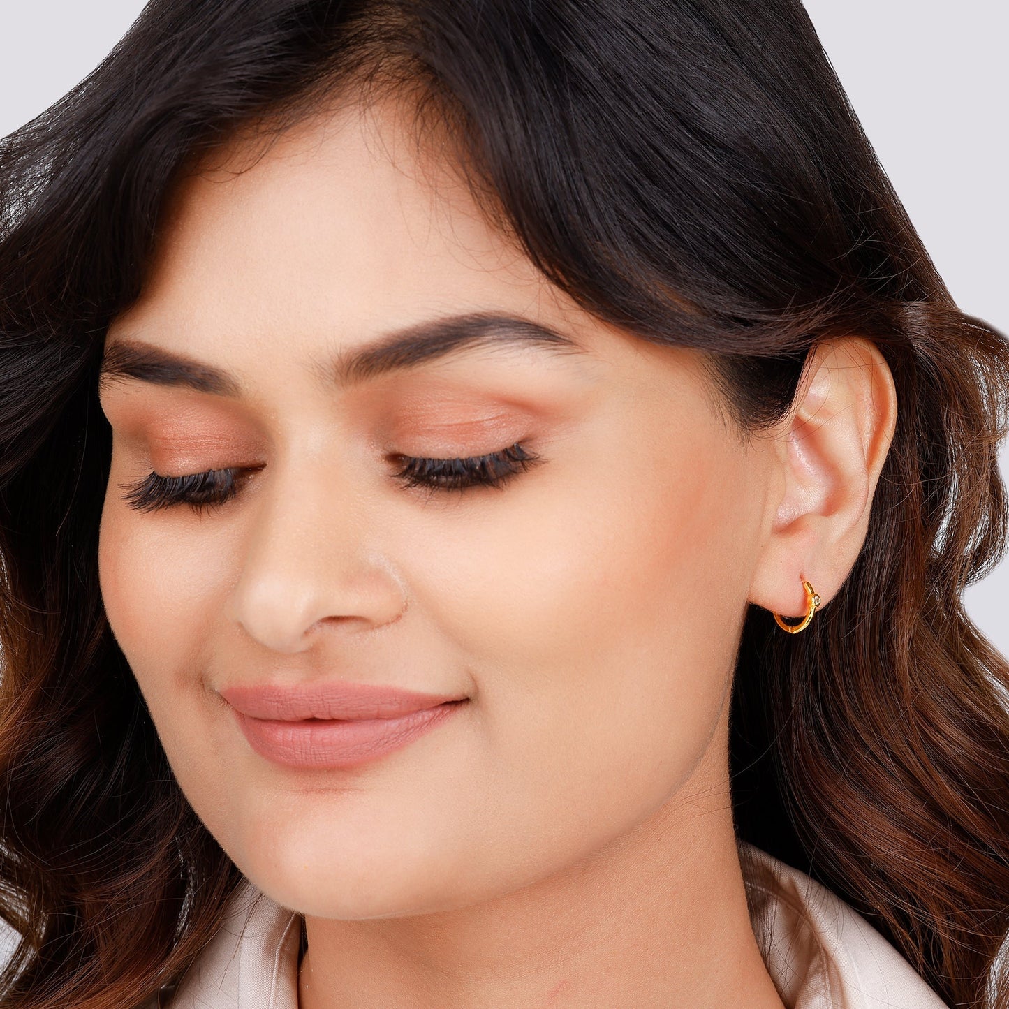 Gold Bewitched Diamond Hoop Earrings