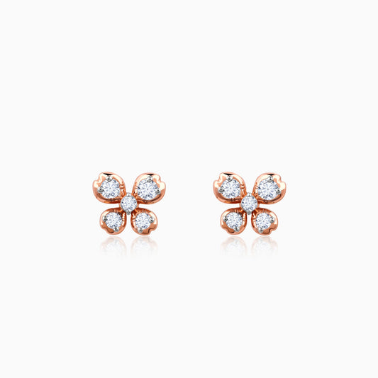 Rose Gold Primrose Lab Grown Diamond Earrings
