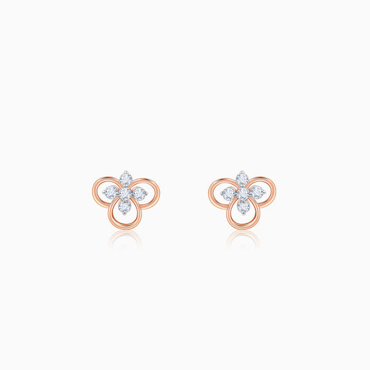 Rose Gold Velora Lab Grown Diamond Stud Earrings