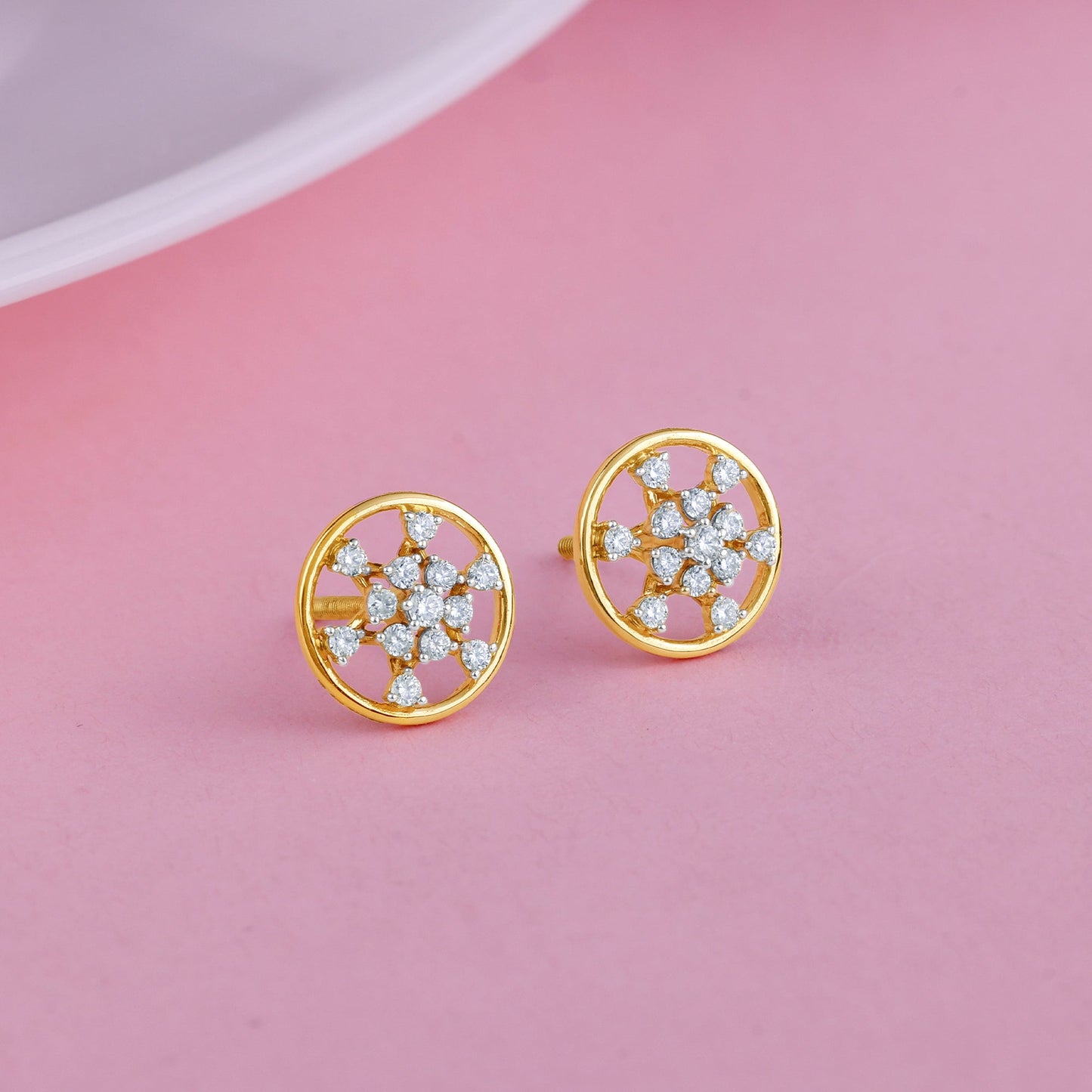 Gold Aurelle Lab Grown Diamond Earrings
