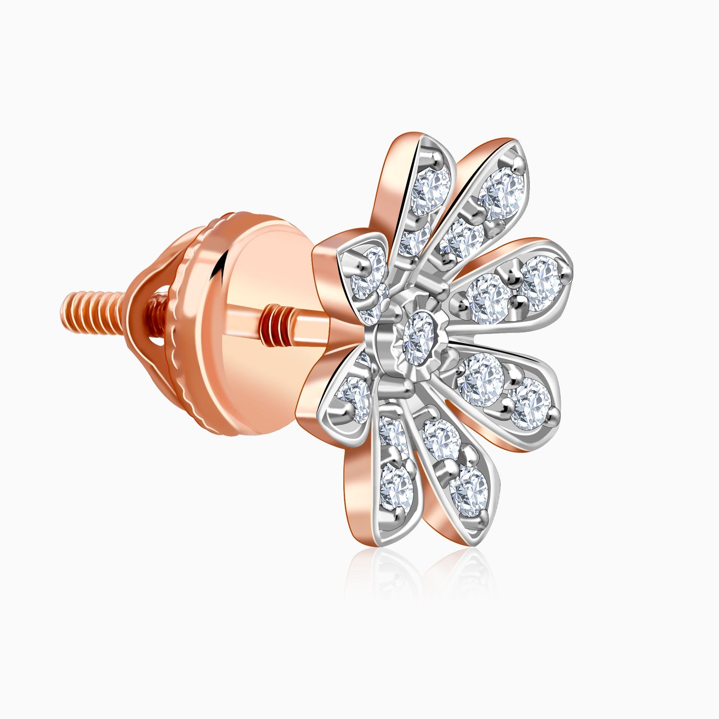 Rose Gold Jasmine Lab Grown Diamond Earrings
