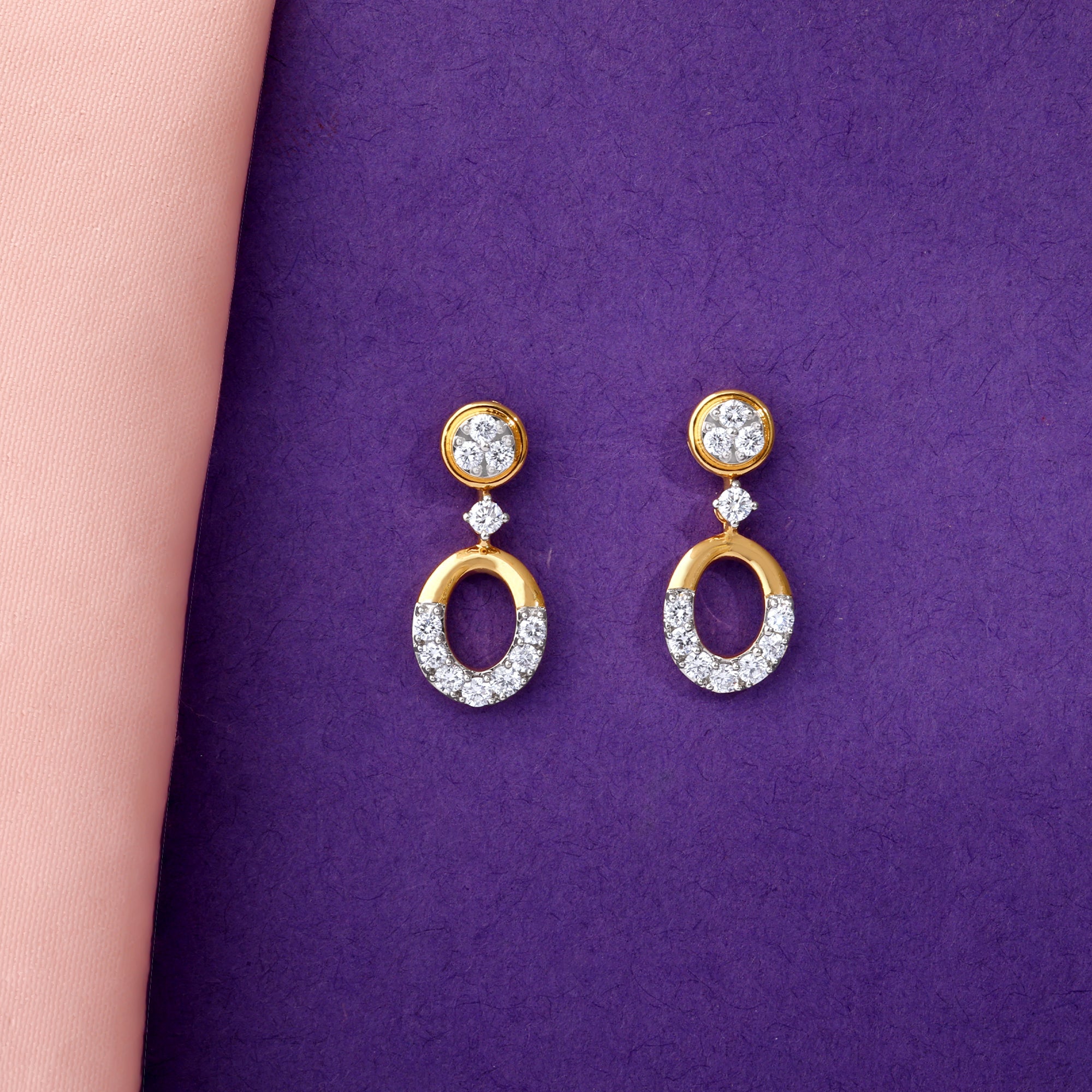 Gold Orb of Grace Lab Grown Diamond Earrings