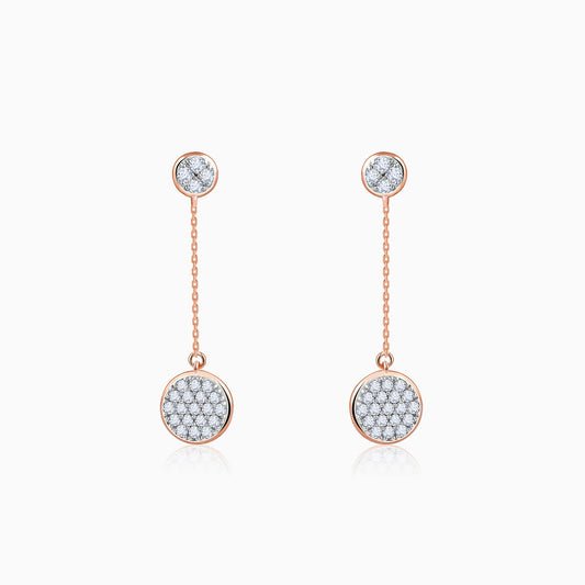Rose Gold Blooming Lab Grown Diamond Earrings