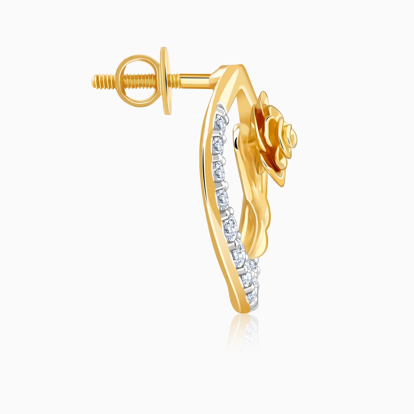 Gold Blissful Shine Lab Grown Diamond Stud Earrings