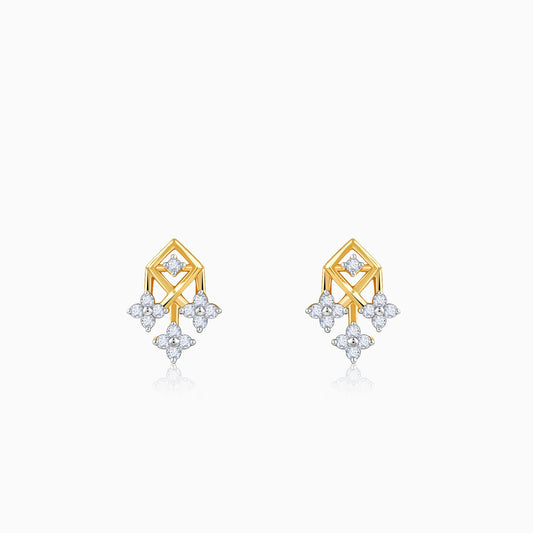 Gold Auric Lab Grown Diamond Earrings