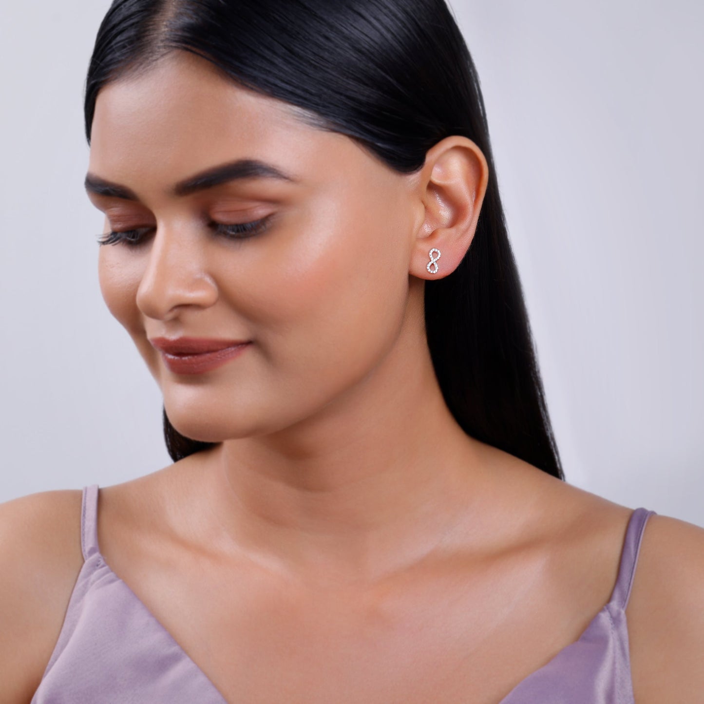 Rose Gold Elara Lab Grown Diamond Stud Earrings