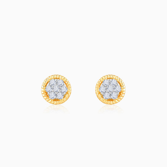 Gold Auriora Lab Grown Diamond Stud Earrings