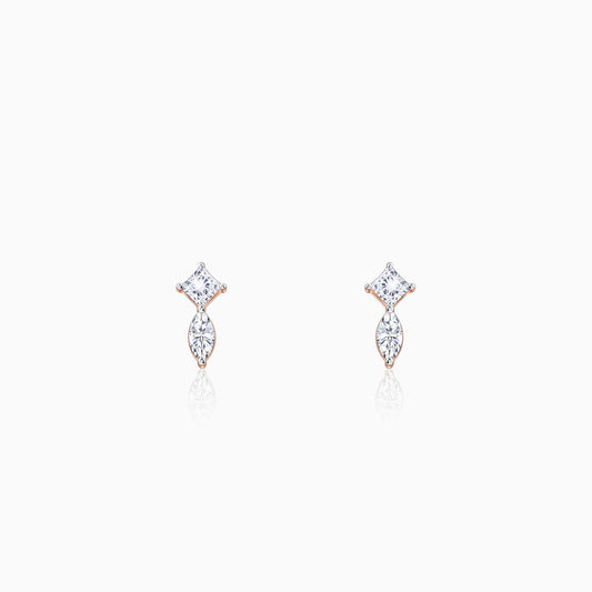 Rose Gold Dualis Lab Grown Diamond Earrings