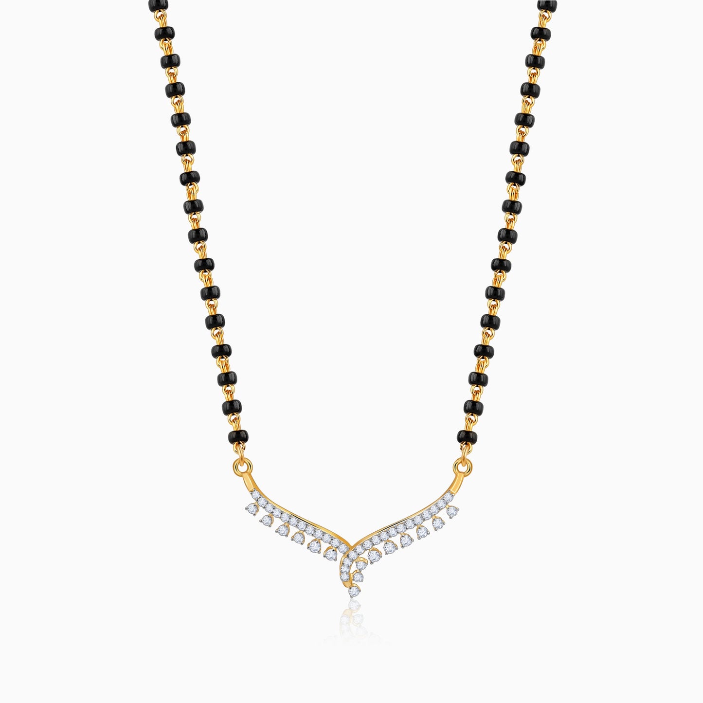 Gold Swathi Lab Grown Diamond Mangalsutra