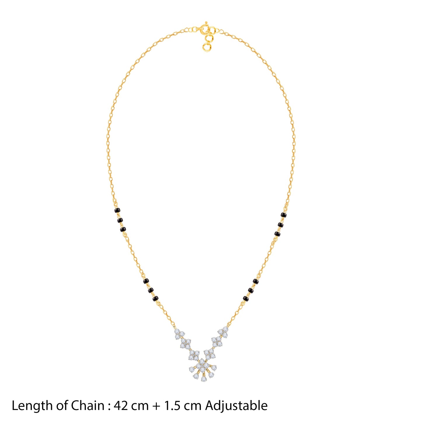 Gold Nethra Lab Grown Diamond Mangalsutra