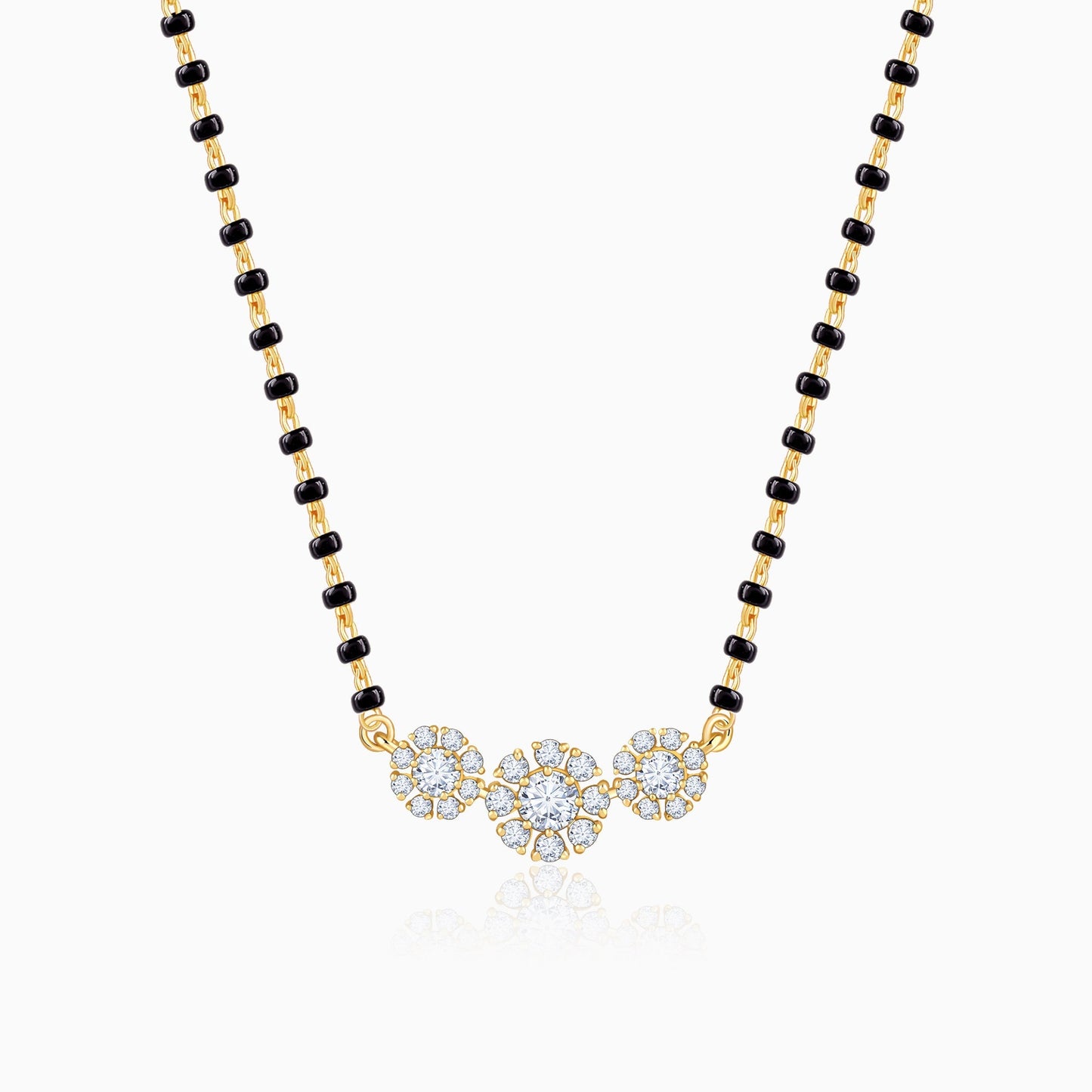 Gold Rhea Lab Grown Diamond Mangalsutra