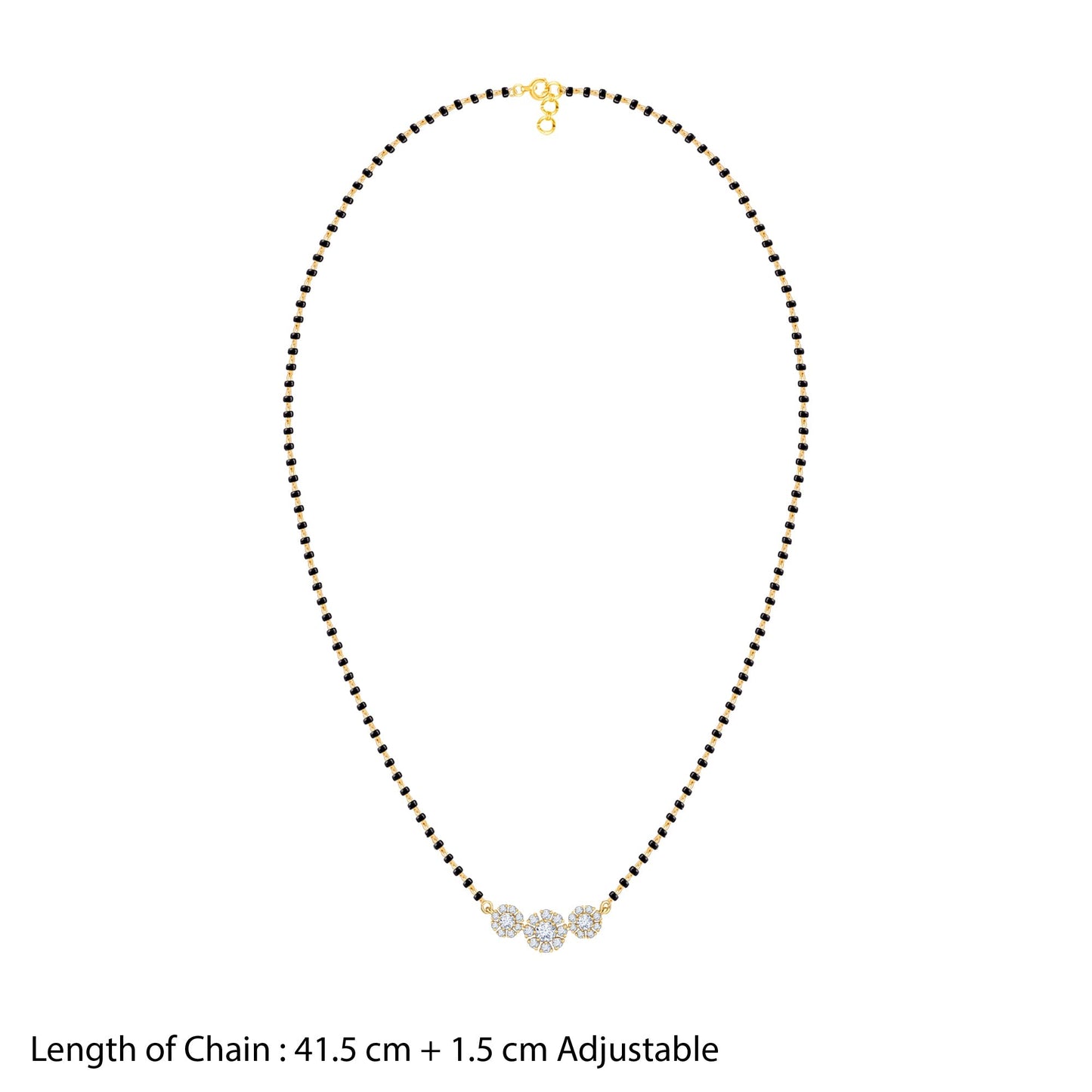 Gold Rhea Lab Grown Diamond Mangalsutra